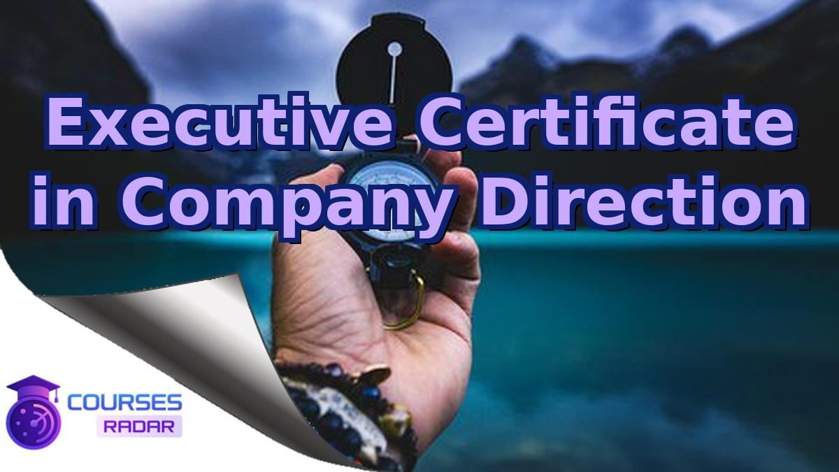 Executive Certificate in Company Direction