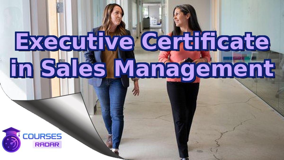 Executive Certificate in Sales Management