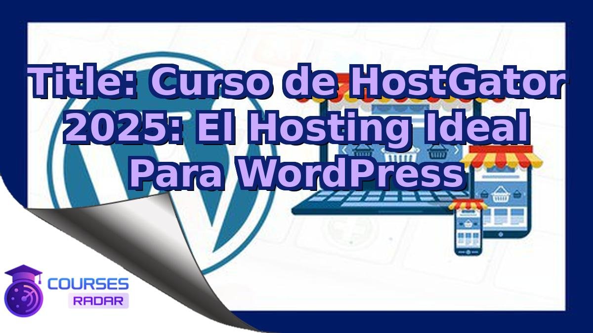 Title: Curso de HostGator 2025: El Hosting Ideal Para WordPress
