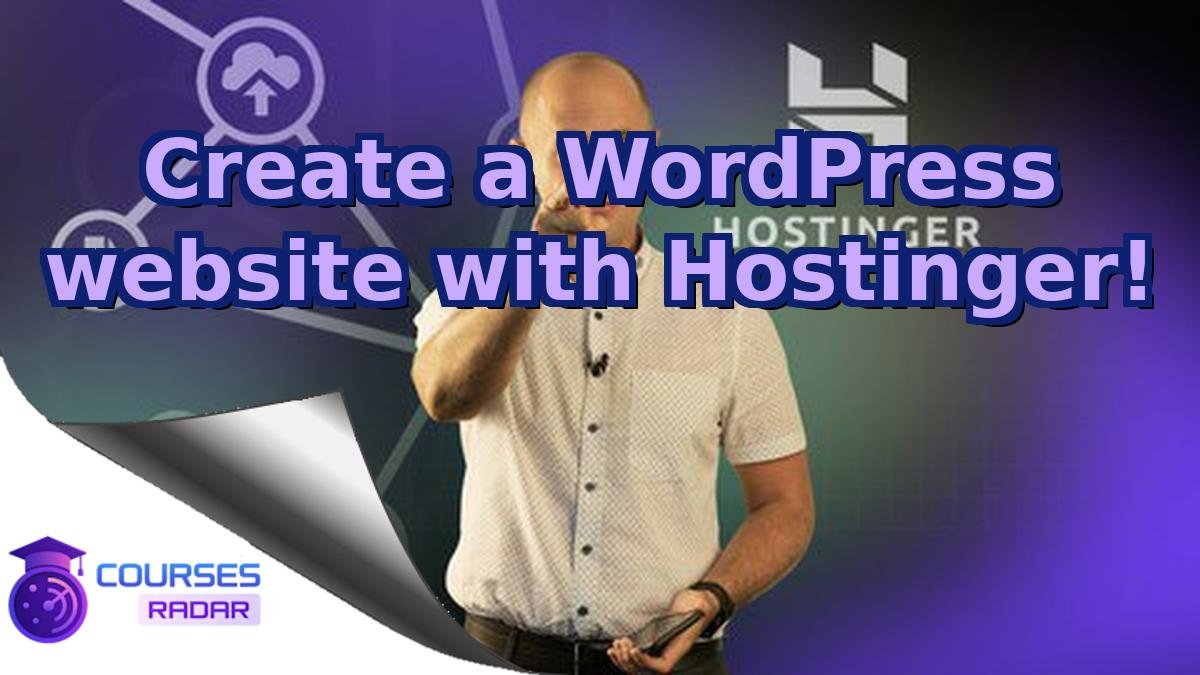 Create a WordPress website with Hostinger!