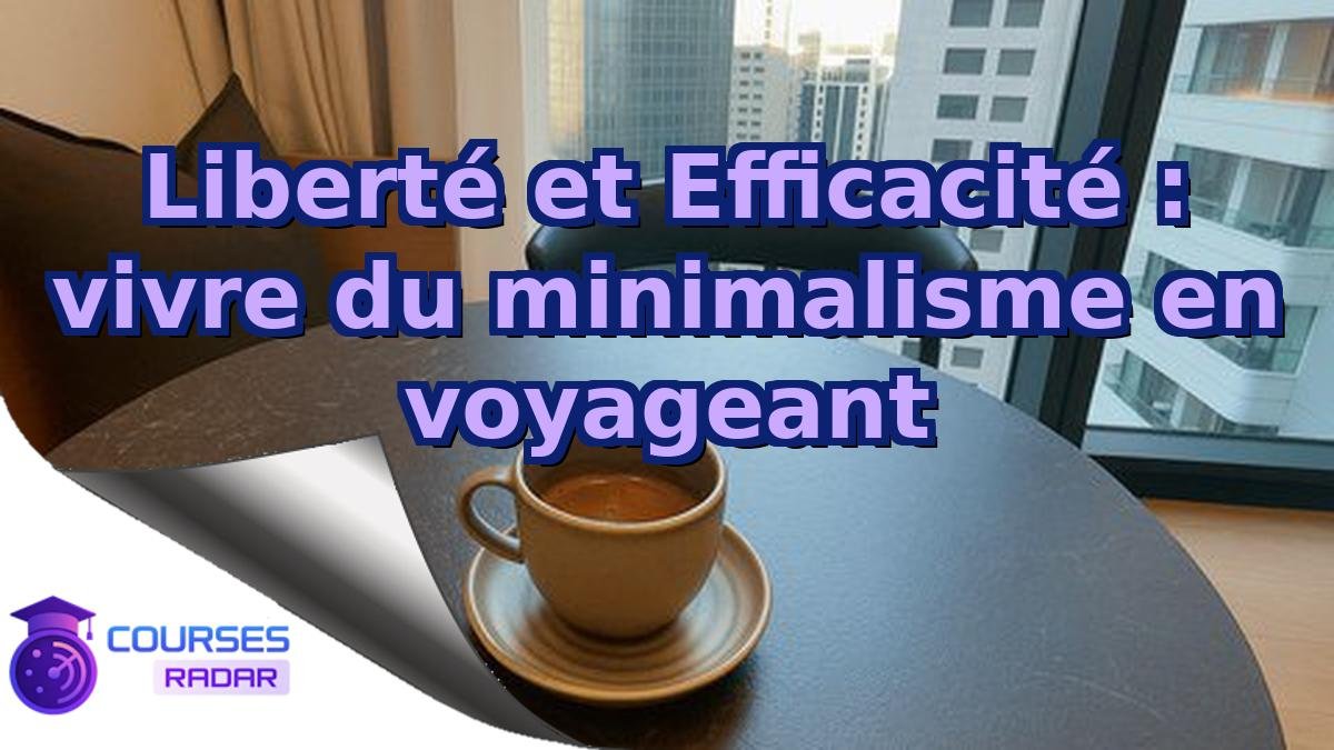 Liberté et Efficacité : vivre du minimalisme en voyageant