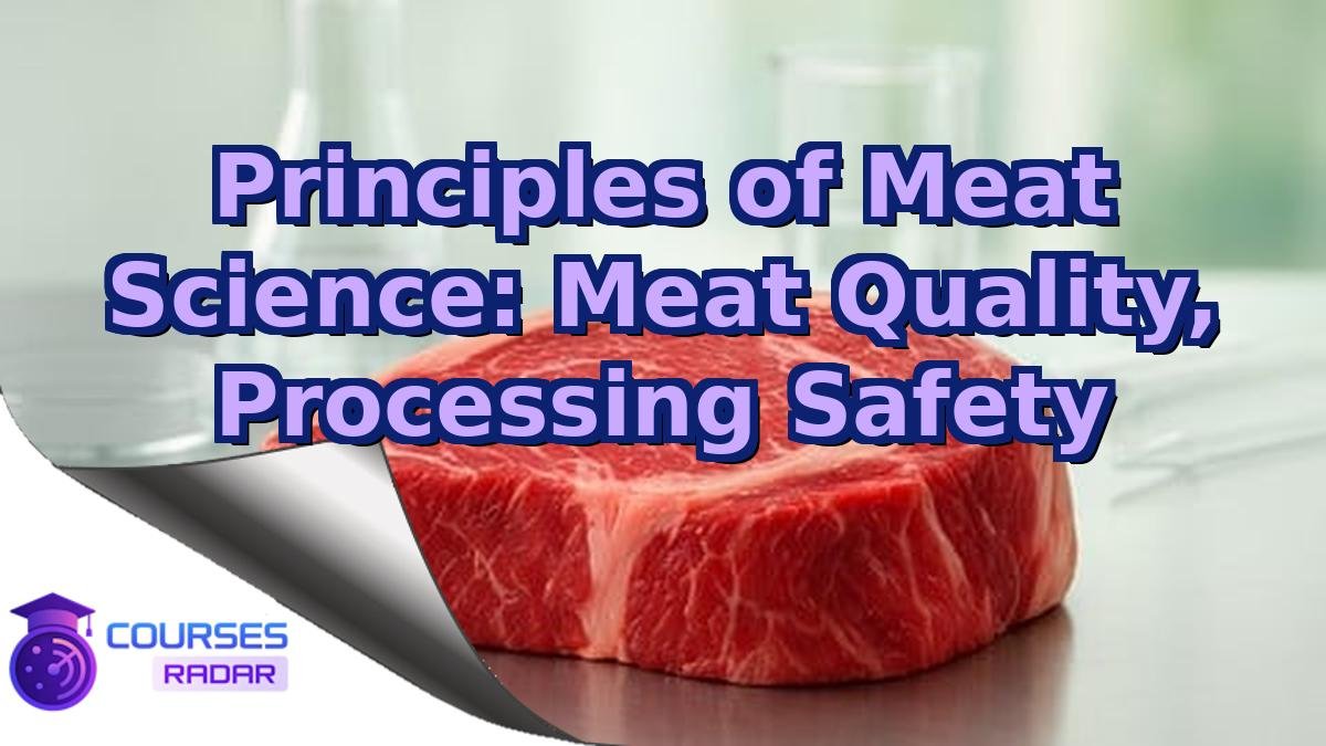 Principles of Meat Science: Meat Quality, Processing Safety