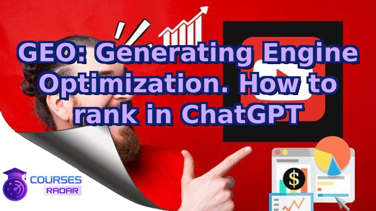 GEO: Generating Engine Optimization. How to rank in ChatGPT