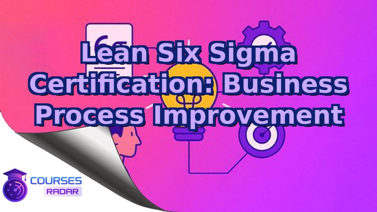 Lean Six Sigma Certification: Business Process Improvement