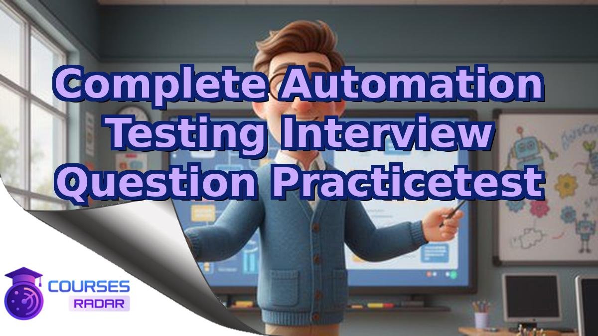 Complete Automation Testing Interview Question Practicetest
