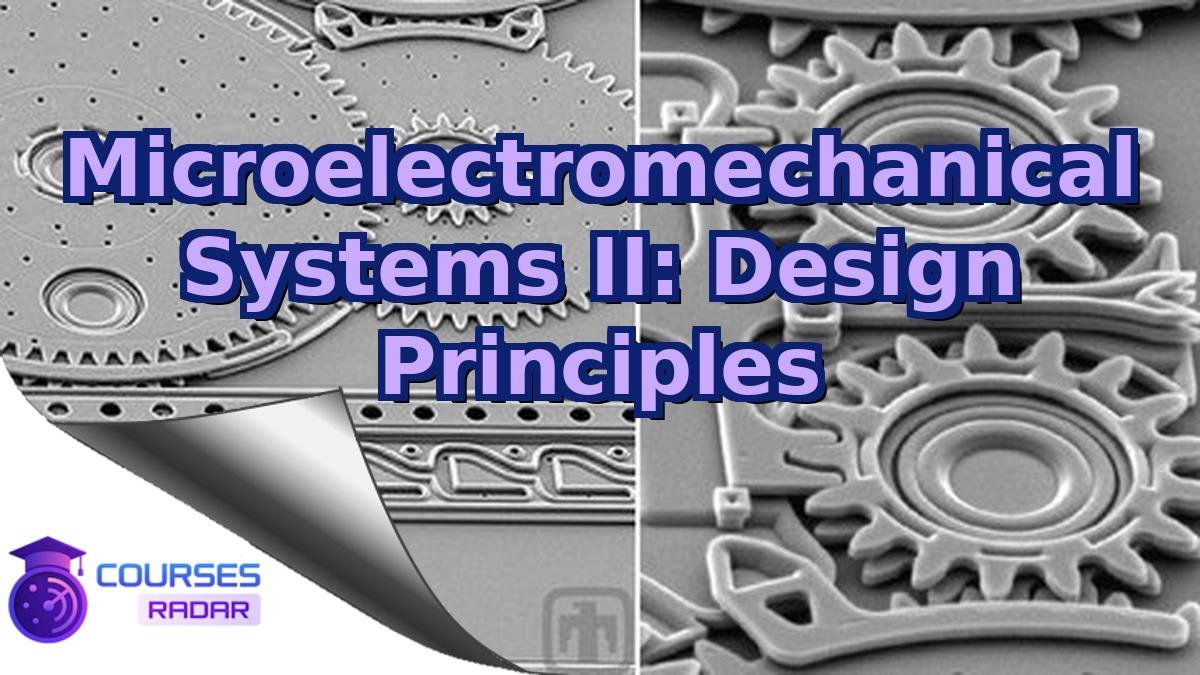 Microelectromechanical Systems II: Design Principles