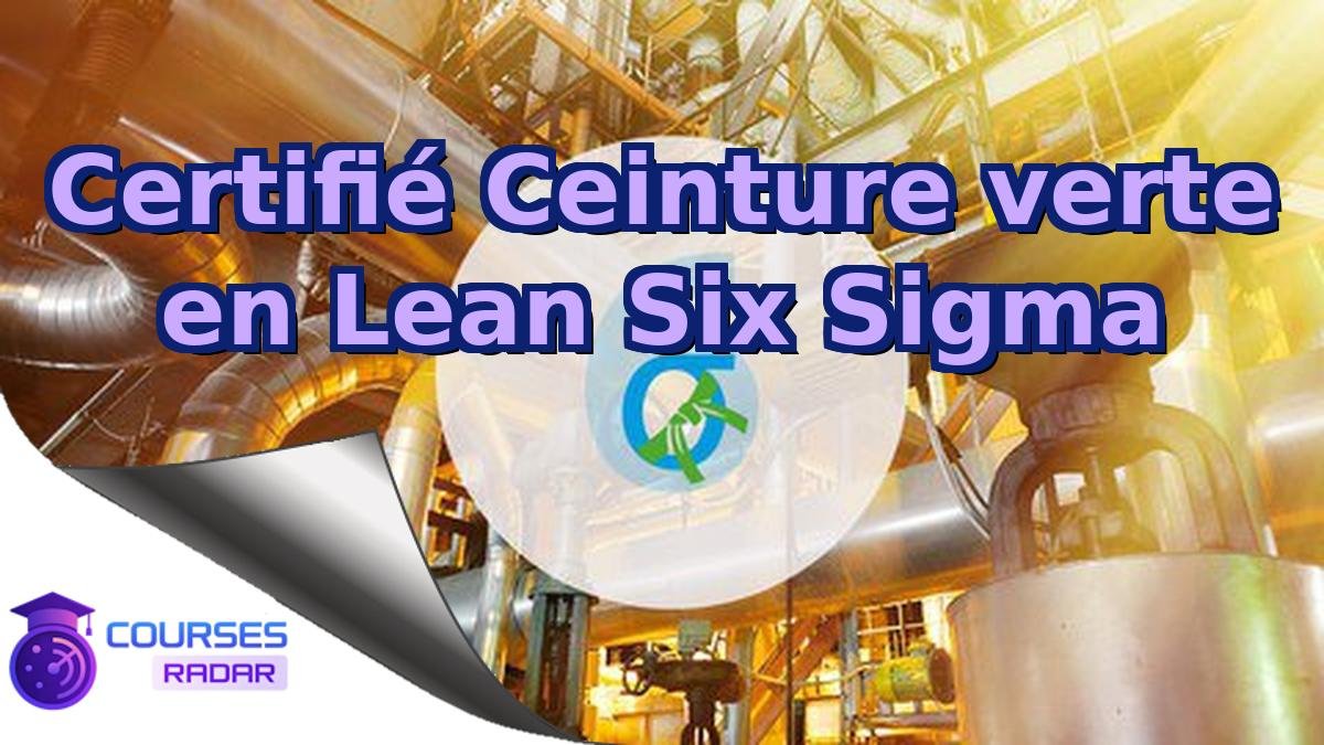 Certifié Ceinture verte en Lean Six Sigma