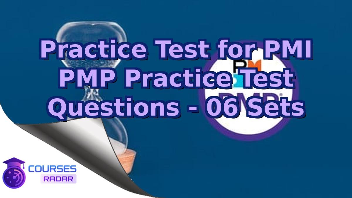 Practice Test for PMI PMP Practice Test Questions - 06 Sets