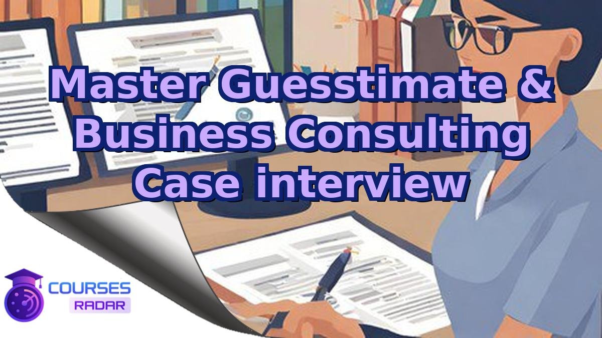 Master Guesstimate & Business Consulting Case interview