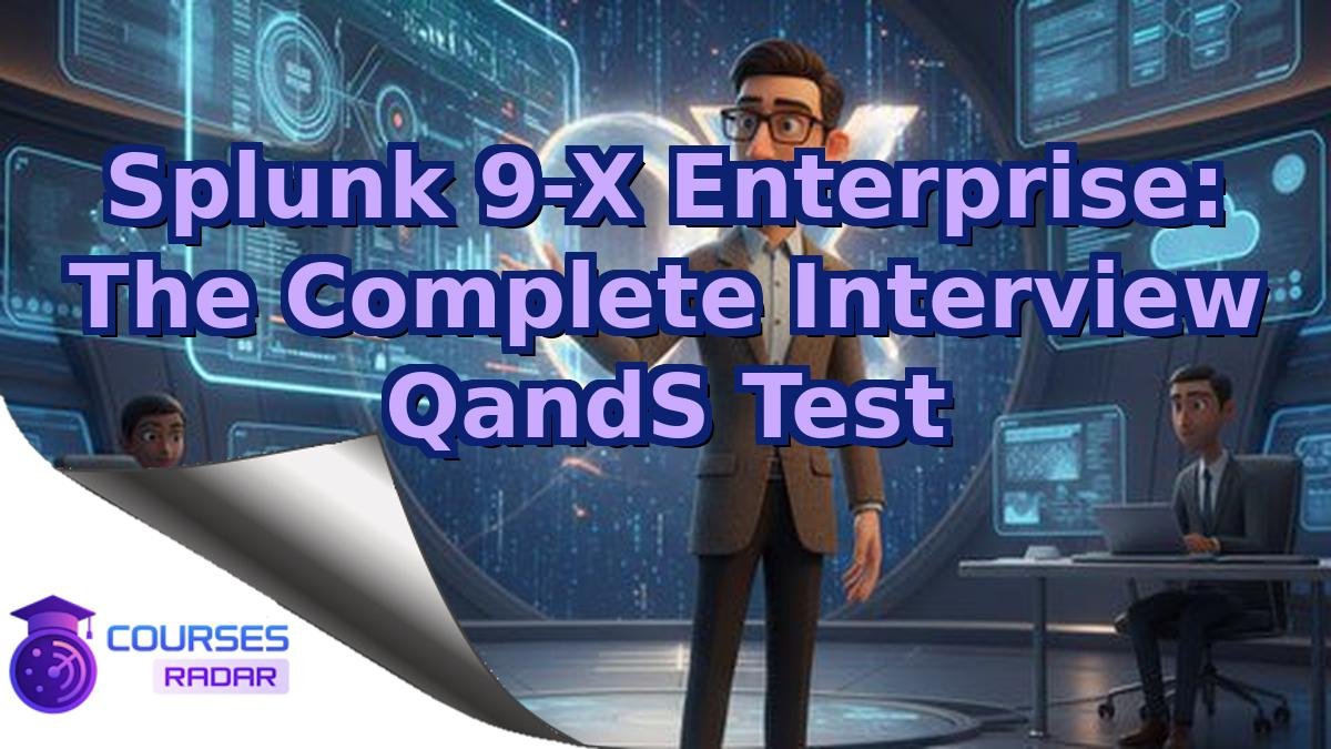 Splunk 9-X Enterprise: The Complete Interview QandS Test