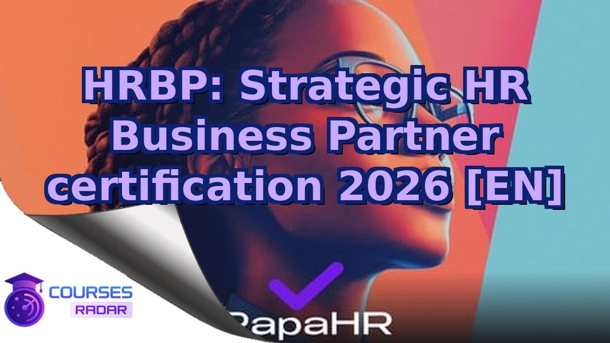 HRBP: Strategic HR Business Partner certification 2026 [EN]