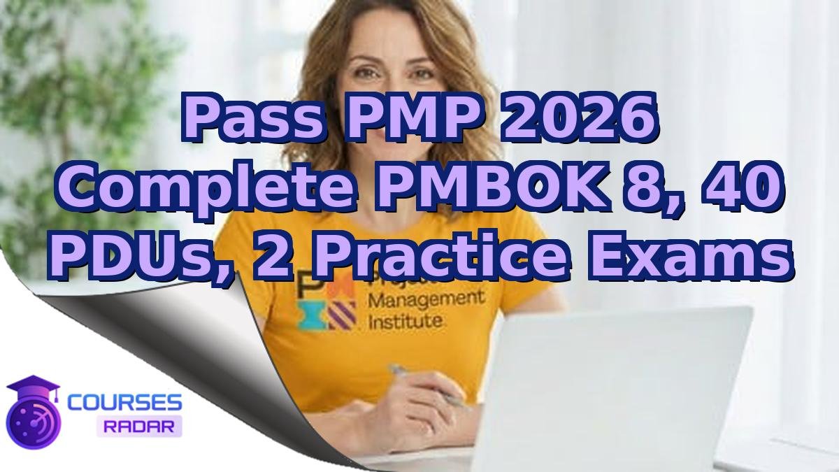 Pass PMP 2026 Complete PMBOK 8, 40 PDUs, 2 Practice Exams