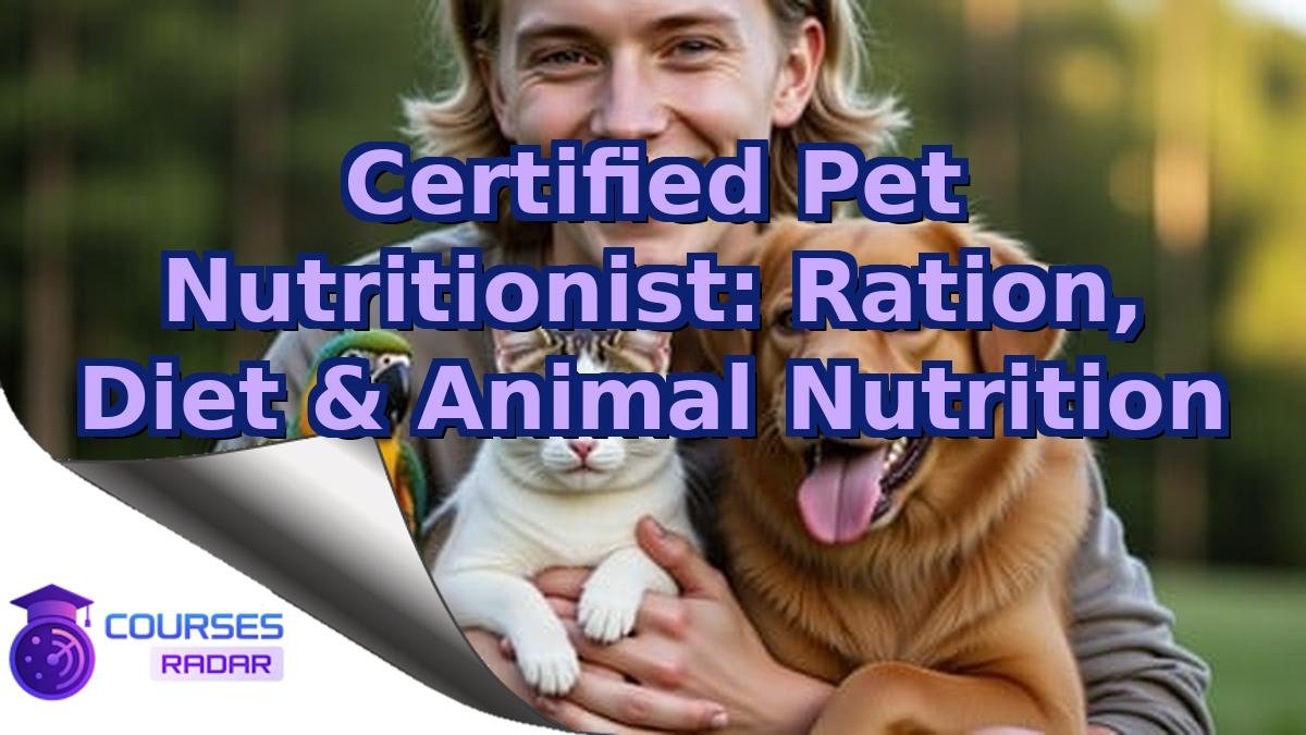 Certified Pet Nutritionist: Ration, Diet & Animal Nutrition
