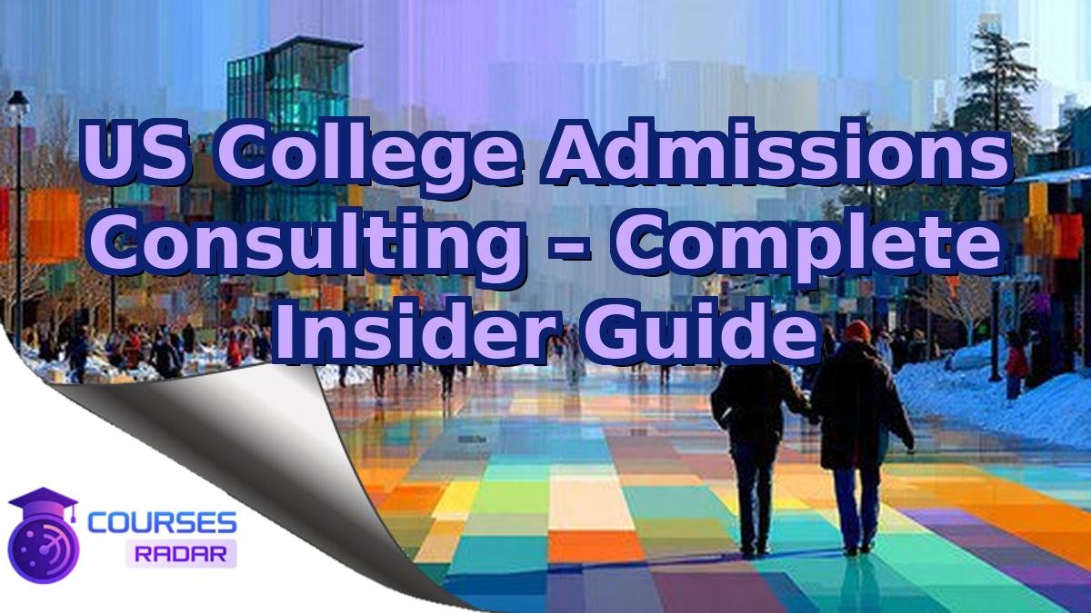 US College Admissions Consulting – Complete Insider Guide