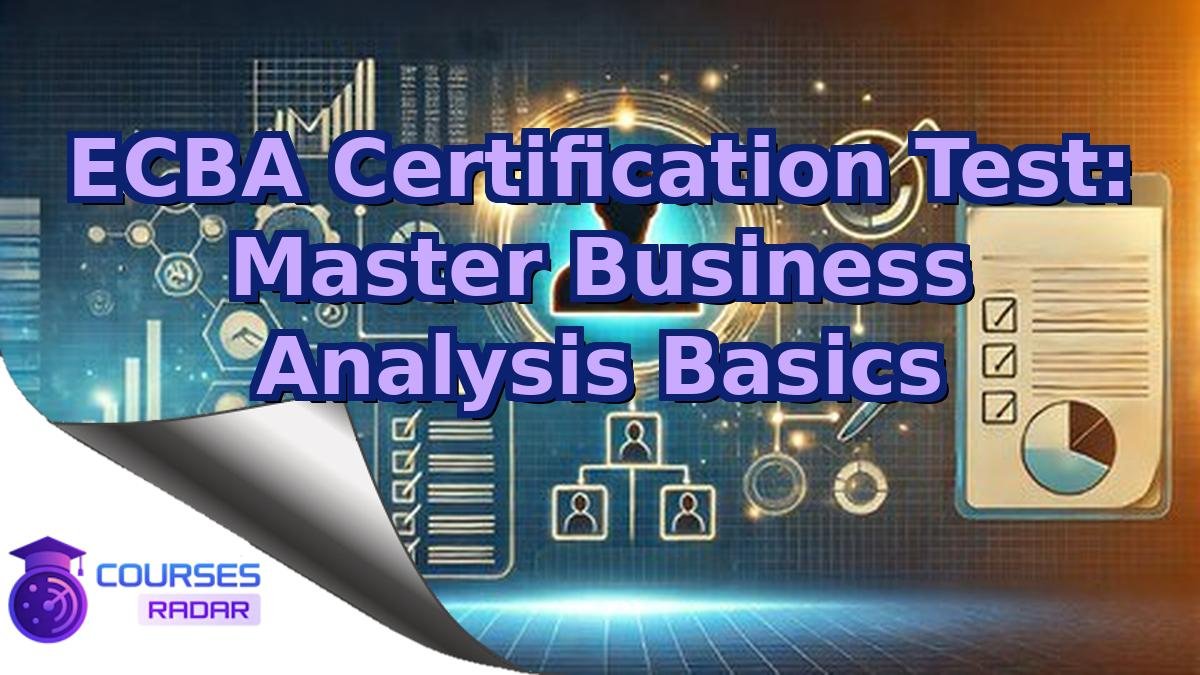 ECBA Certification Test: Master Business Analysis Basics