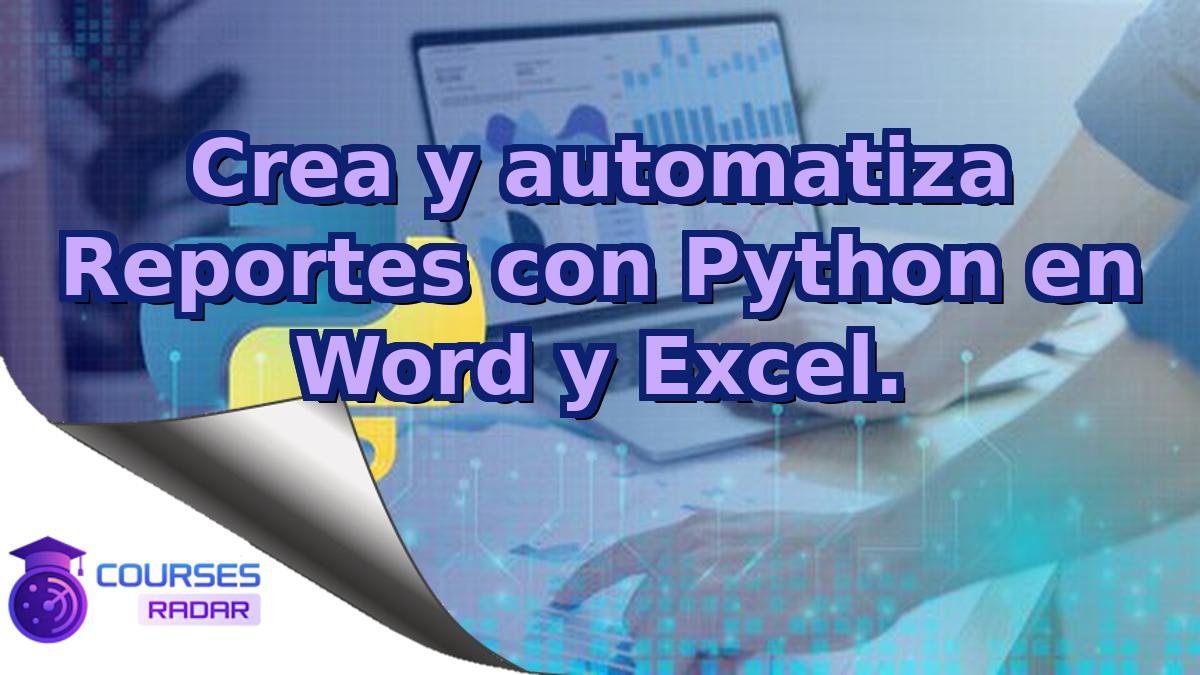 Crea y automatiza Reportes con Python en Word y Excel.