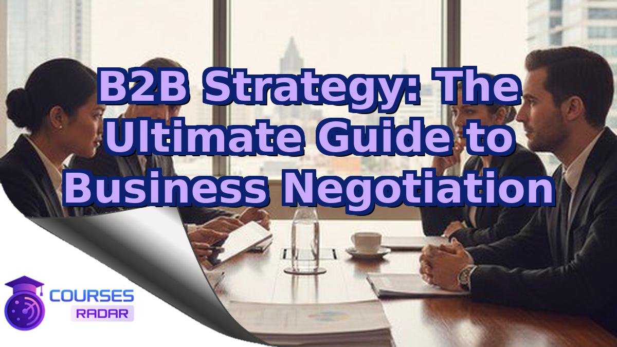 B2B Strategy: The Ultimate Guide to Business Negotiation