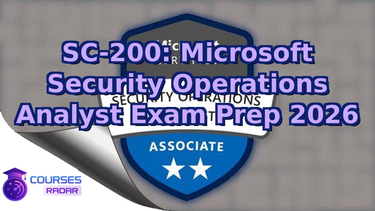 SC-200: Microsoft Security Operations Analyst Exam Prep 2026