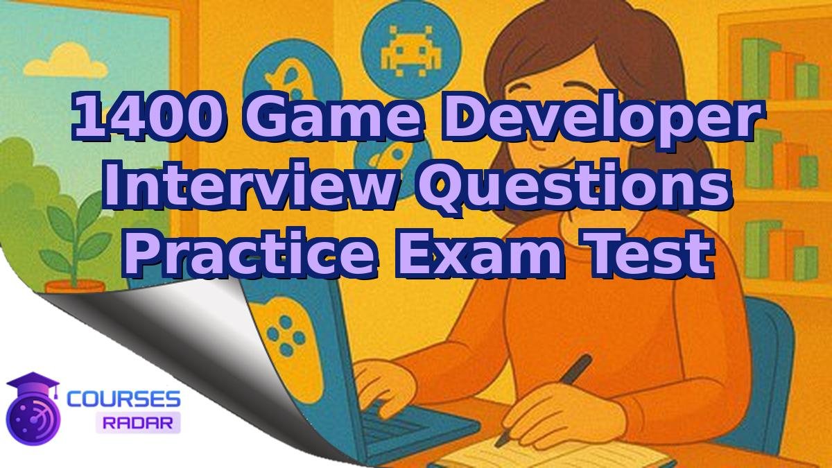 1400 Game Developer Interview Questions Practice Exam Test