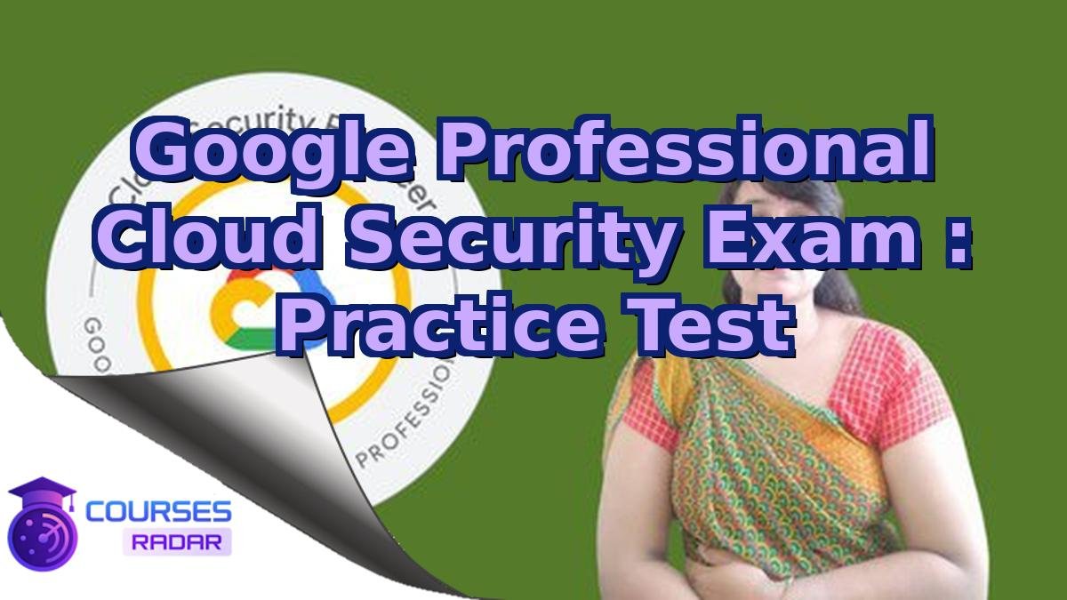 Google Professional Cloud Security Exam : Practice Test