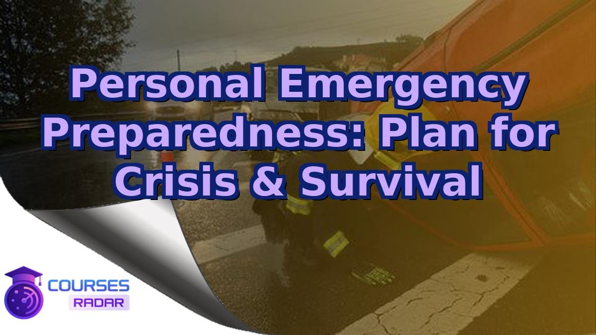 Personal Emergency Preparedness: Plan for Crisis & Survival