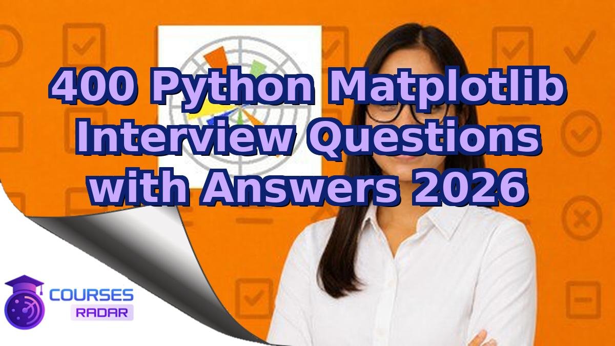 400 Python Matplotlib Interview Questions with Answers 2026