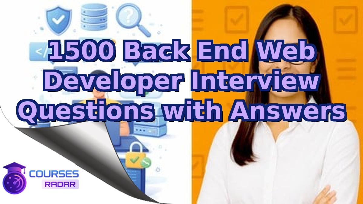 1500 Back End Web Developer Interview Questions with Answers
