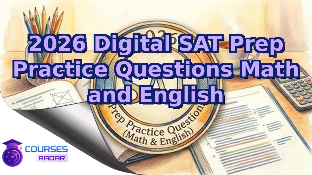 2026 Digital SAT Prep Practice Questions Math and English