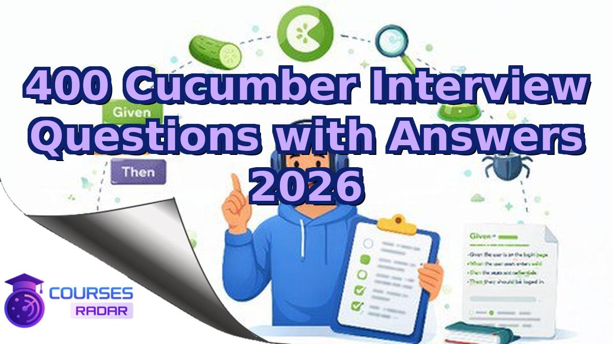 400 Cucumber Interview Questions with Answers 2026