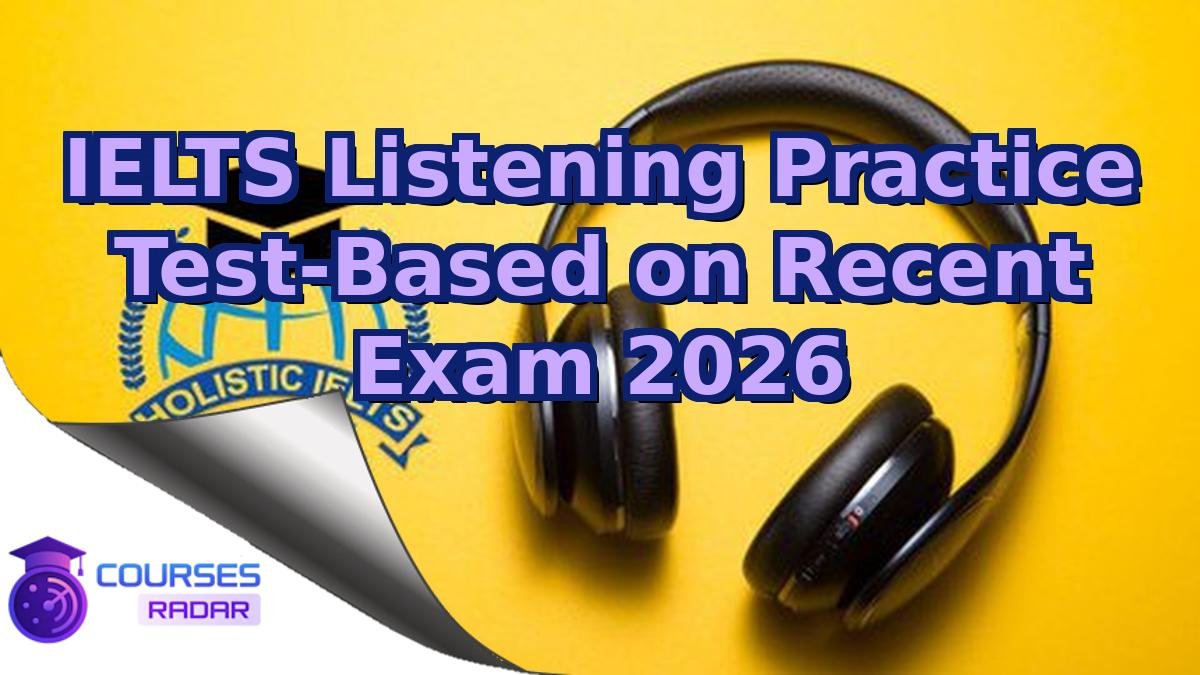 IELTS Listening Practice Test-Based on Recent Exam 2026
