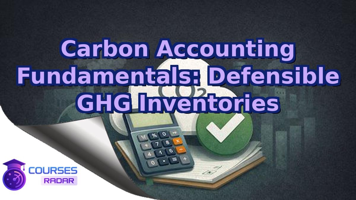 Carbon Accounting Fundamentals: Defensible GHG Inventories
