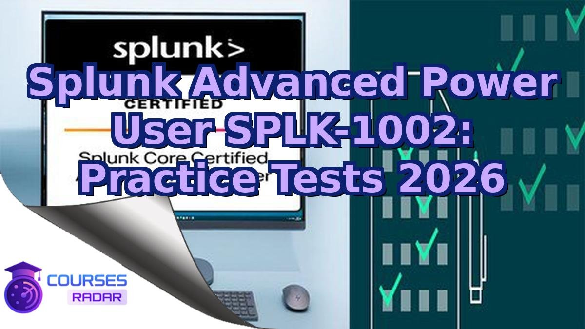 Splunk Advanced Power User SPLK-1002: Practice Tests 2026