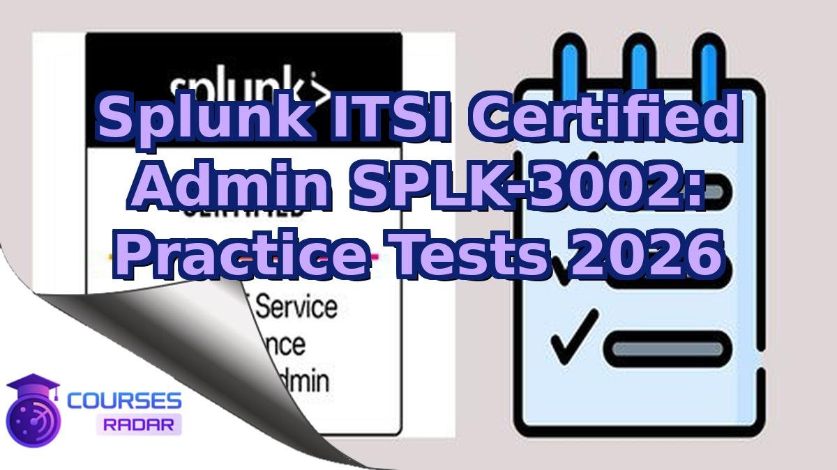 Splunk ITSI Certified Admin SPLK-3002: Practice Tests 2026