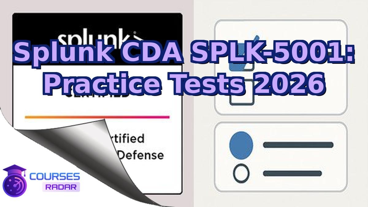 Splunk CDA SPLK-5001: Practice Tests 2026