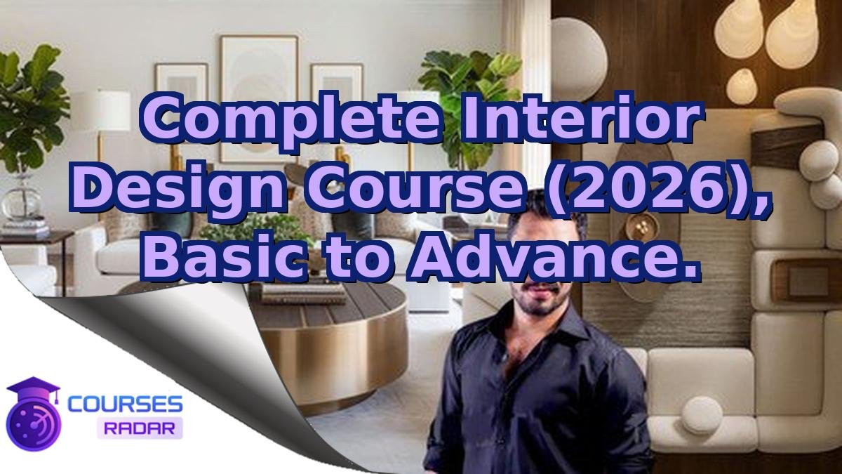Complete Interior Design Course (2026), Basic to Advance.