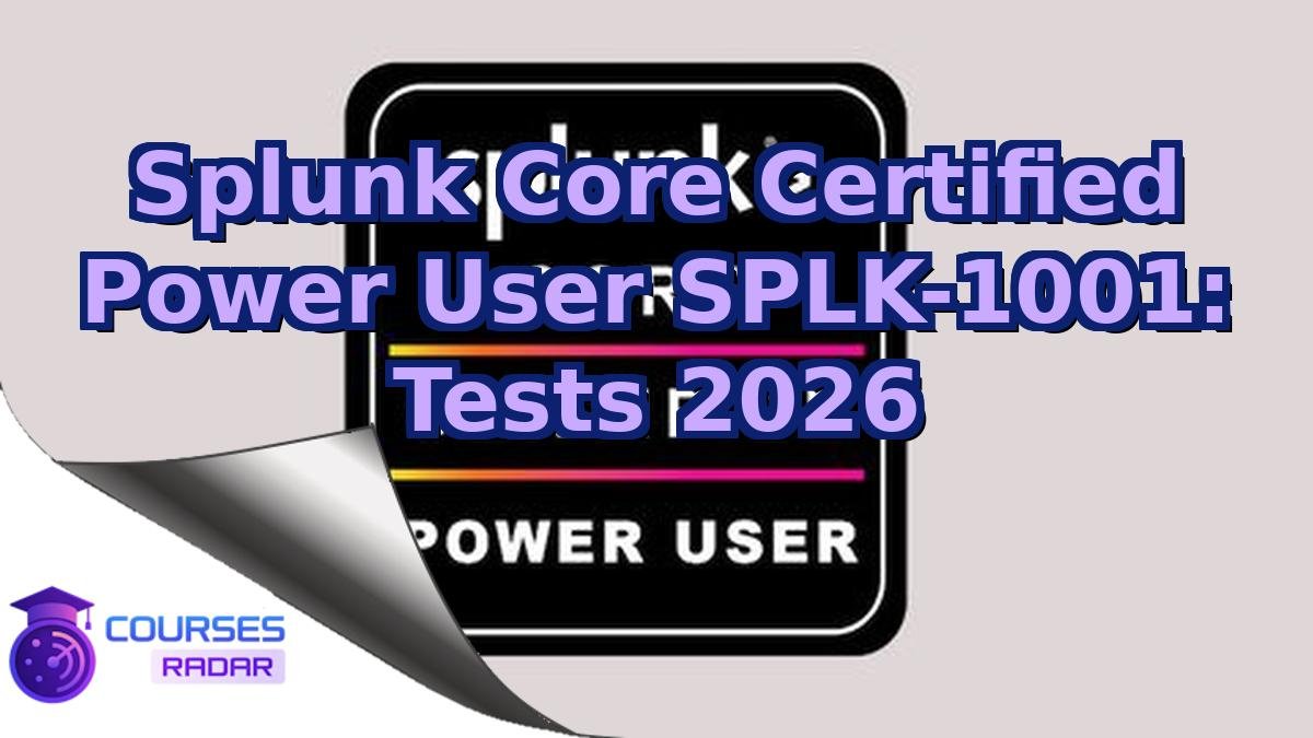 Splunk Core Certified Power User SPLK-1001: Tests 2026