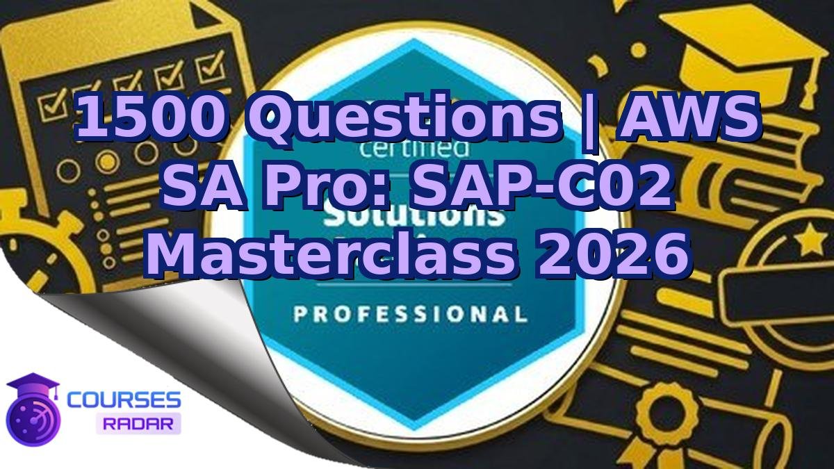 1500 Questions | AWS SA Pro: SAP-C02 Masterclass 2026