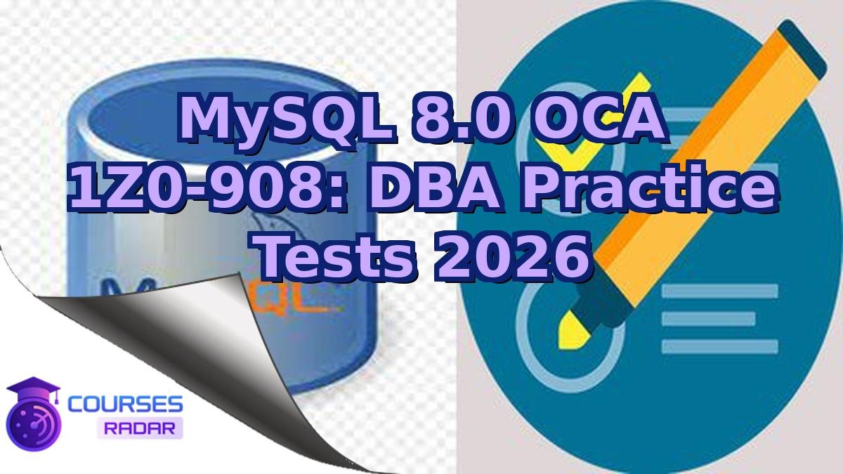 MySQL 8.0 OCA 1Z0-908: DBA Practice Tests 2026
