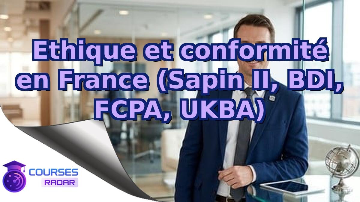 Ethique et conformité en France (Sapin II, BDI, FCPA, UKBA)