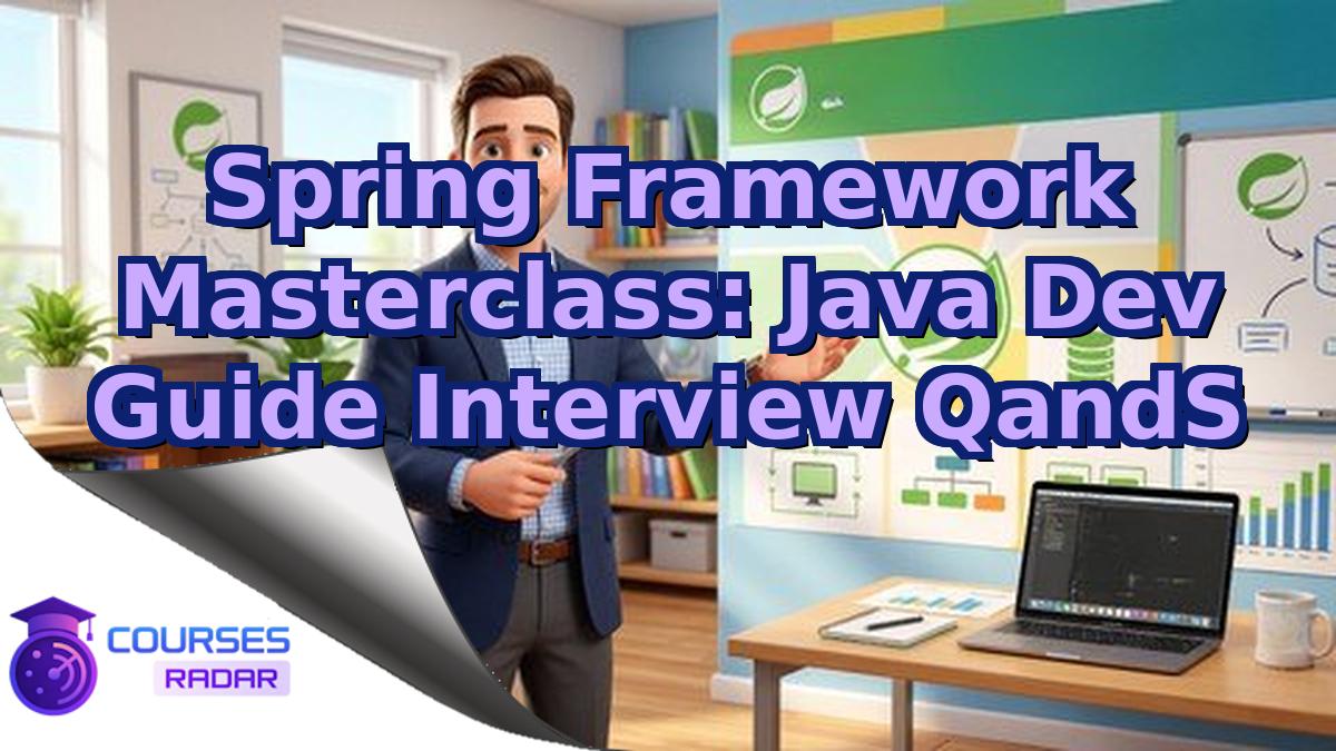 Spring Framework Masterclass: Java Dev Guide Interview QandS