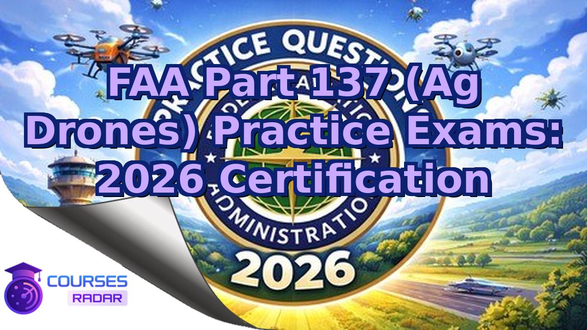 FAA Part 137 (Ag Drones) Practice Exams: 2026 Certification