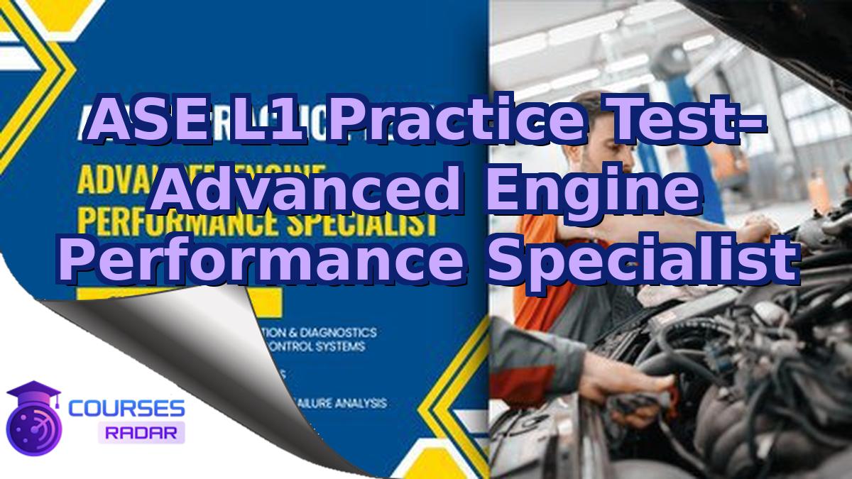 ASE L1 Practice Test– Advanced Engine Performance Specialist