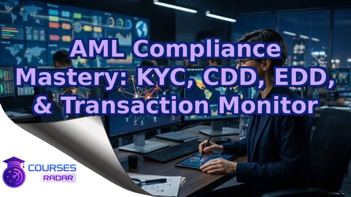AML Compliance Mastery: KYC, CDD, EDD, & Transaction Monitor