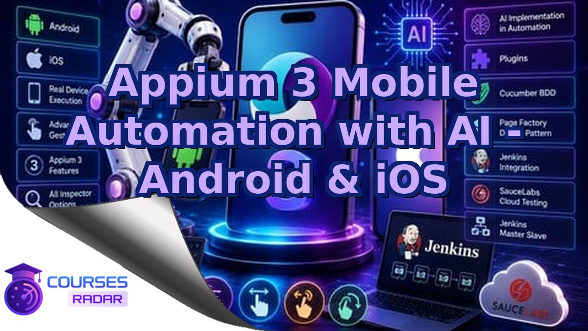Appium 3 Mobile Automation with AI - Android & iOS
