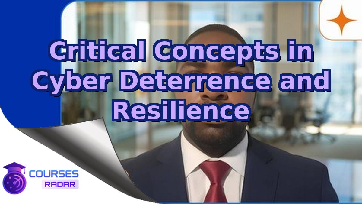 Critical Concepts in Cyber Deterrence and Resilience
