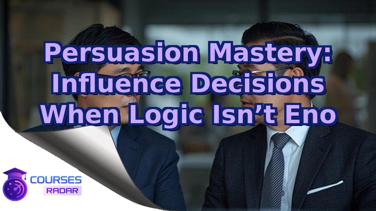 Persuasion Mastery: Influence Decisions When Logic Isn’t Eno