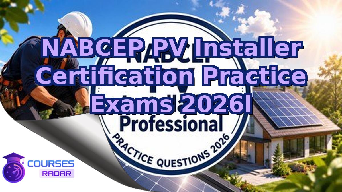 NABCEP PV Installer Certification Practice Exams 2026l