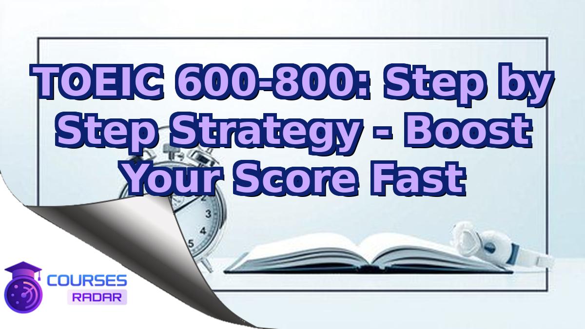 TOEIC 600-800: Step by Step Strategy - Boost Your Score Fast