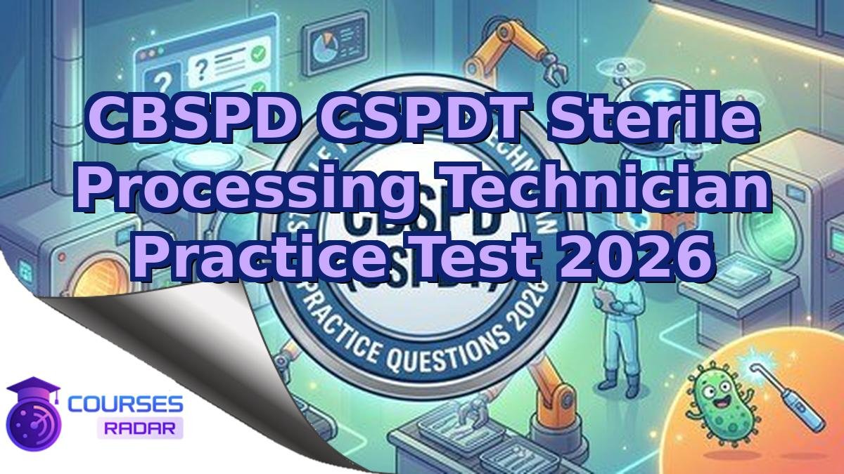CBSPD CSPDT Sterile Processing Technician Practice Test 2026