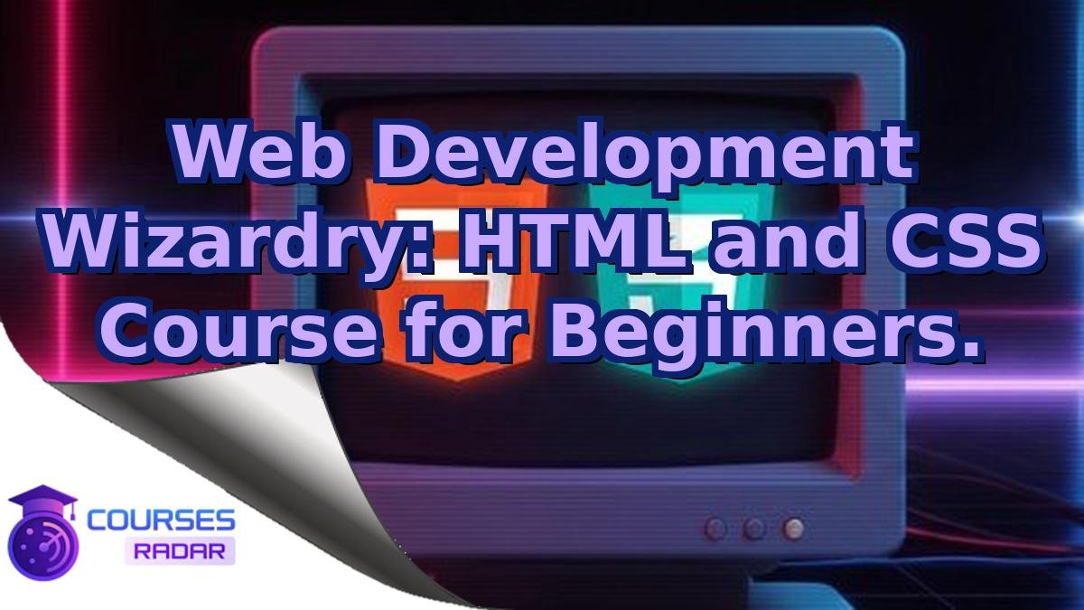 Web Development Wizardry: HTML and CSS Course for Beginners.